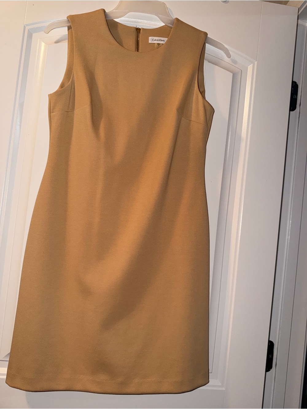 Calvin Klein Sleeveless Bodycon Nude Dress